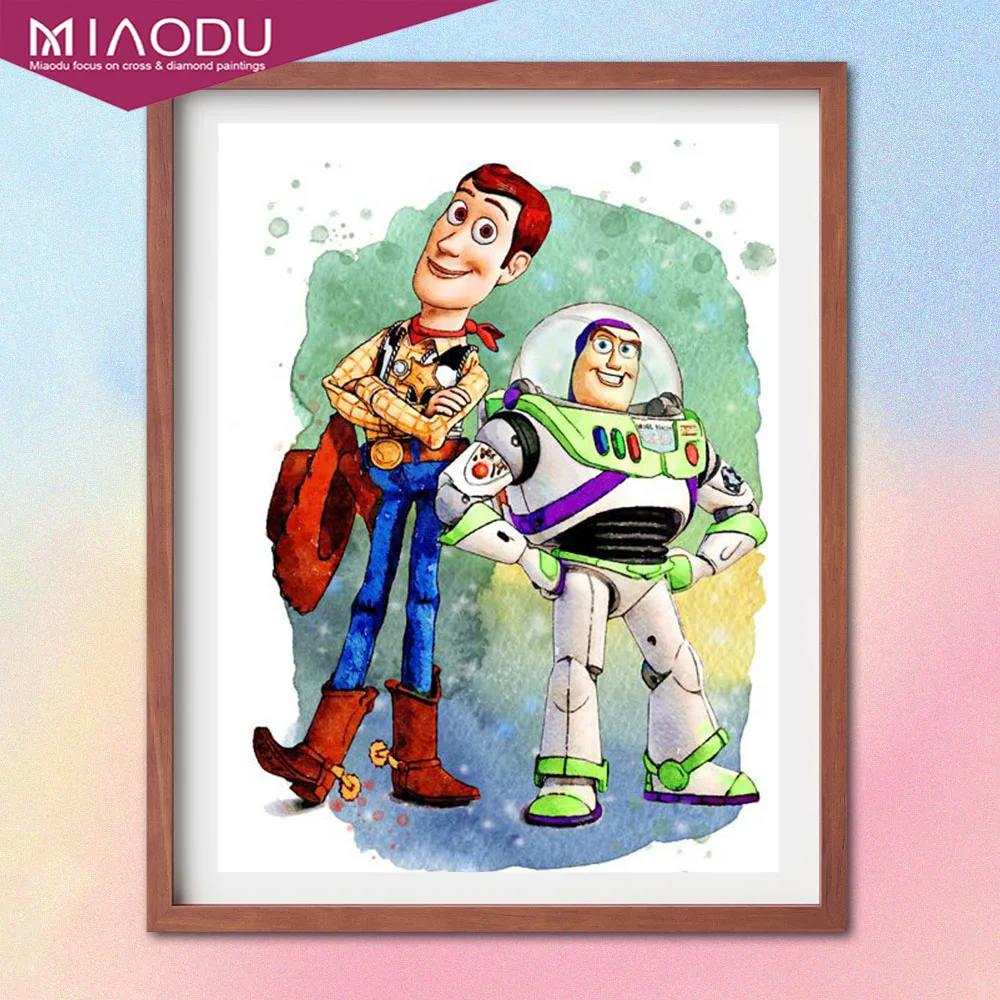 

5D Diamond Painting Disney Toy Story Woody Buzz Cartoon Cross Stitch Embroidery Kit Handmade Mosaic Full Drill Mosaic Home Decor