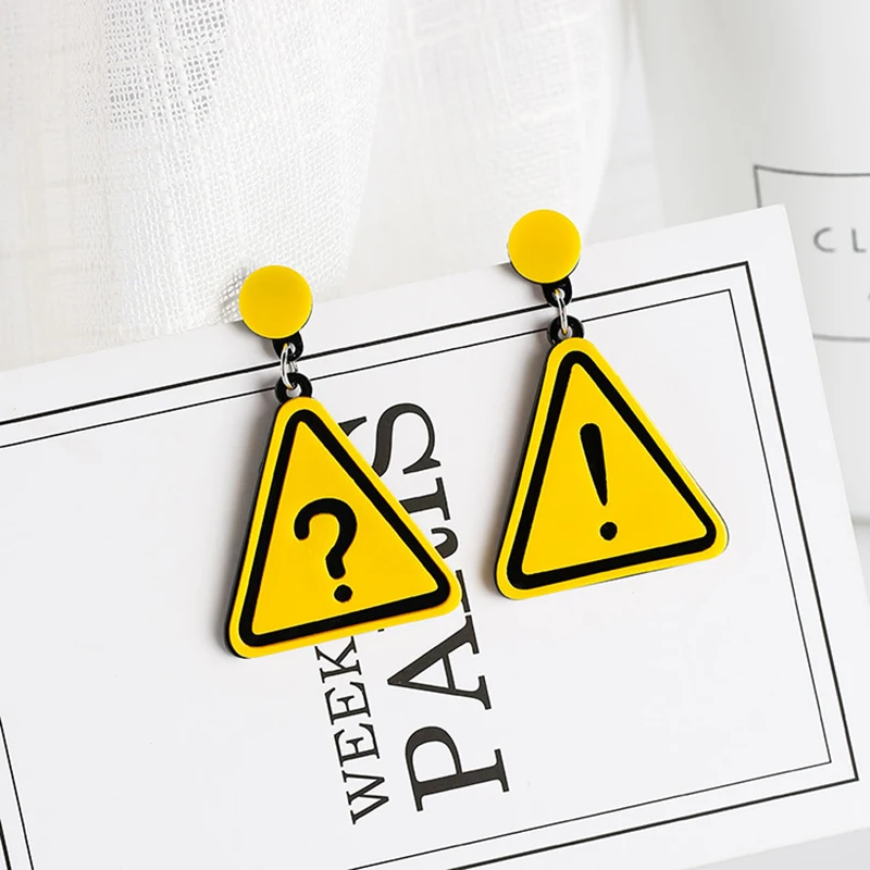 Модные креативные серьги с подвеской для женщин символ преувеличенный