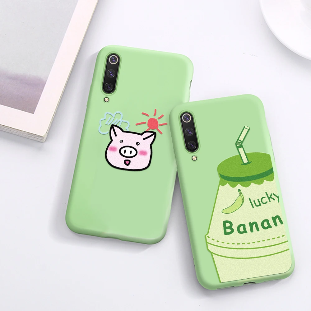 Окрашенный милый чехол для Xiaomi mi 9 Se 9T Pro Россия A2 A3 Lite задняя крышка 8 CC9 CC9E Мягкий