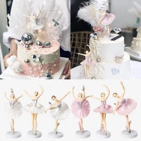 3pcs ballet girls action figures cartoon anime figure model doll cake decoration ornaments girls boys present toys for children