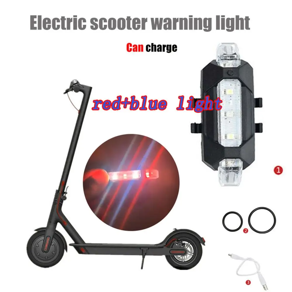 

3 Color Head Lamp Ultra Bright Bike Double color Rechargeable USB Bicycle Lights Taillight Colorful Rear Light