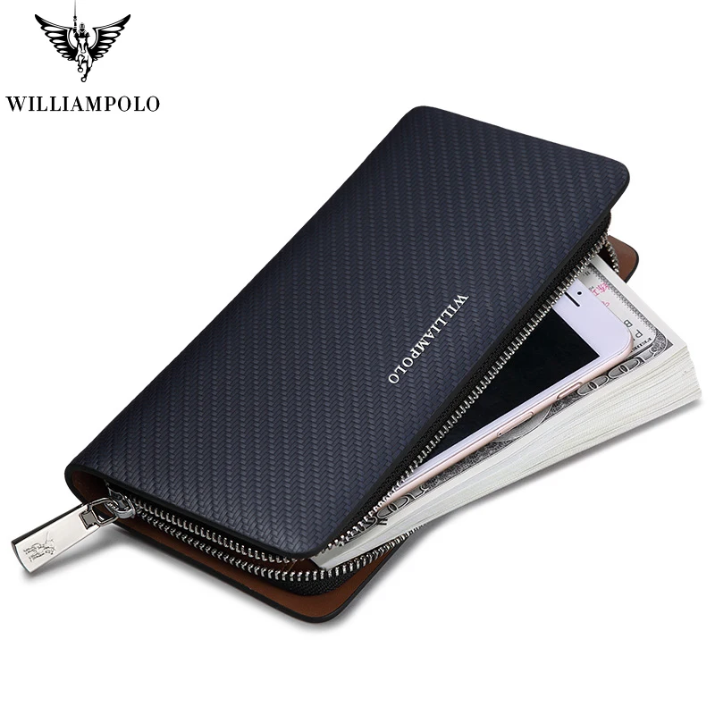 Горячий! Мужской Длинный кошелек из 100% кожи simampolo длинный трикотажный с узором