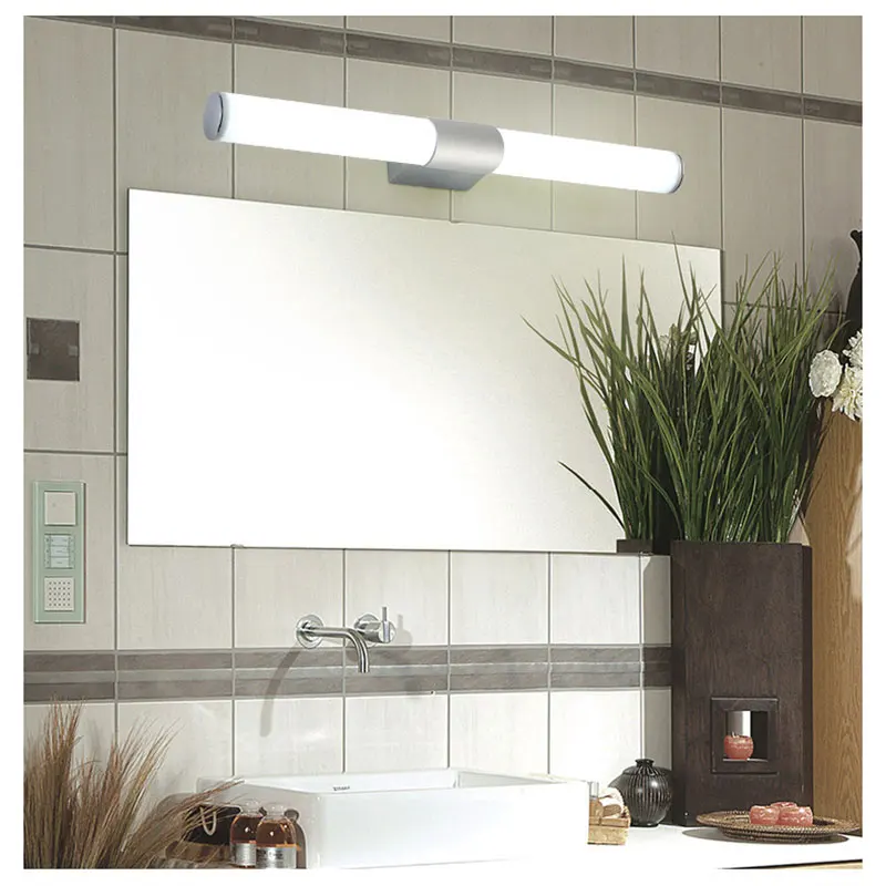 

Mirror night light Waterproof Wall Lamp 12W 16W 22W 85-265V LED Tube Modern Acrylic Wall Light Bathroom Lighting
