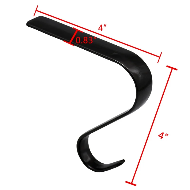 

4Pcs Black Bronze Christmas Stocking Hanger Metal Mantel Holders Fireplace Decors Holiday Supplies