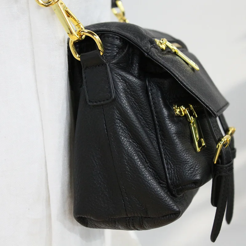 Женская сумка-мессенджер из 100% натуральной кожи Мягкая Повседневная сумка через