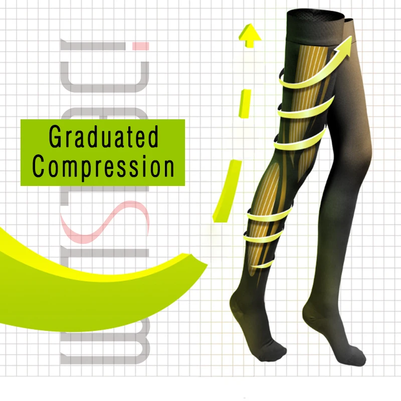 IDEALSLIM 23 32 мм рт. Ст. Фиксатор бедра для женщин и мужчин компрессионные чулки