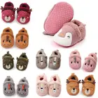 Нескользящая Теплая Флисовая обувь для малышей 0-18 месяцев, на возраст 0-1 год