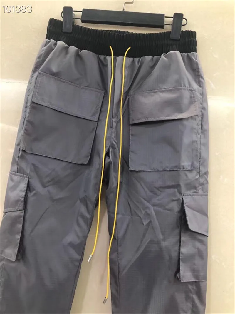 RHUDE PANTS MEN WOMEN 1:1 high quality Pants Full Length Hip hop Streetwear Mens RHUDE Trousers