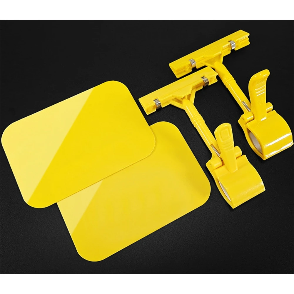 Пластиковый черный поворотный зажим для этикеток 10 шт. A6 держатели ценников