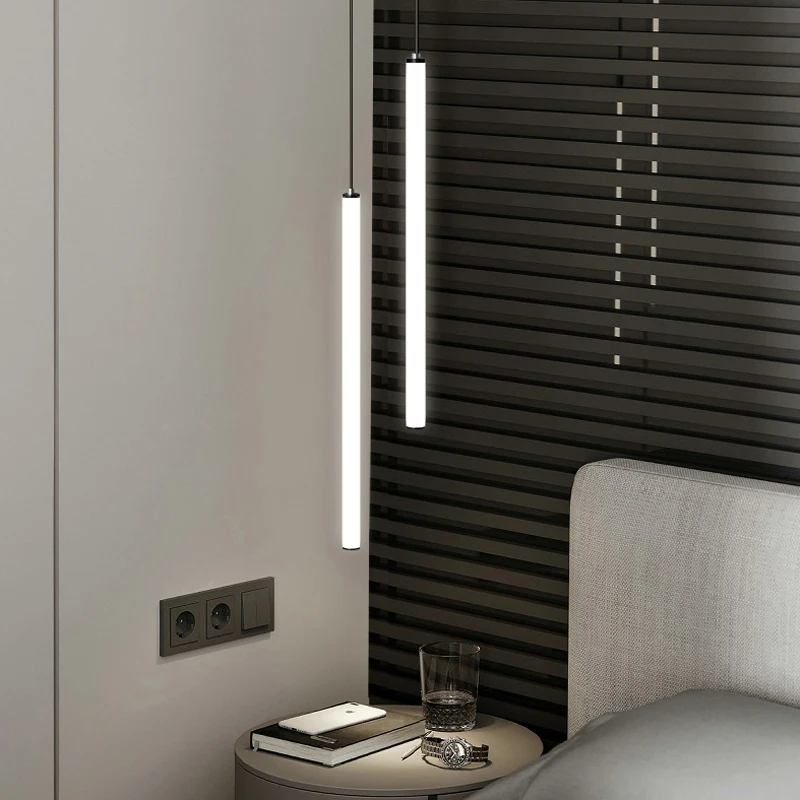 Дешево Светодиодная кухонная люстра, Современный барный Настольный светильник, лампа для столовой, кровати, веревочная лампа, имитация керамики и ...