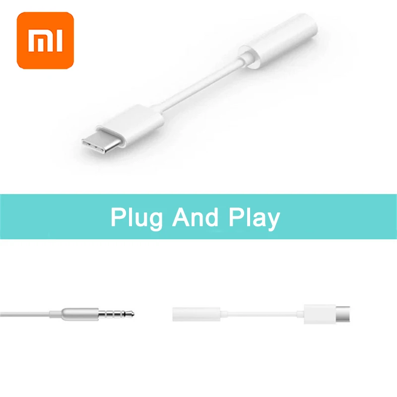 Оригинальный аудиокабель Xiaomi USB 3 0 Type C кабель с 5 мм на USB-C HD адаптер для