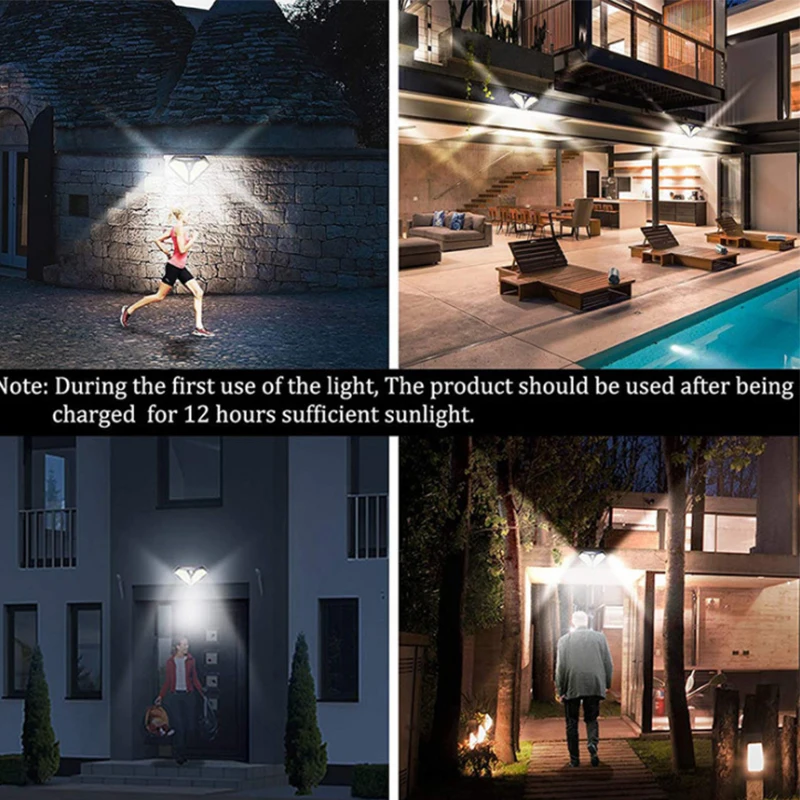 

Garden Solar Power Led Light Outdoor Motion Sensor Waterproof Wall Lamp Courtyard Aisles Balconies Street Lighting Night Lamp