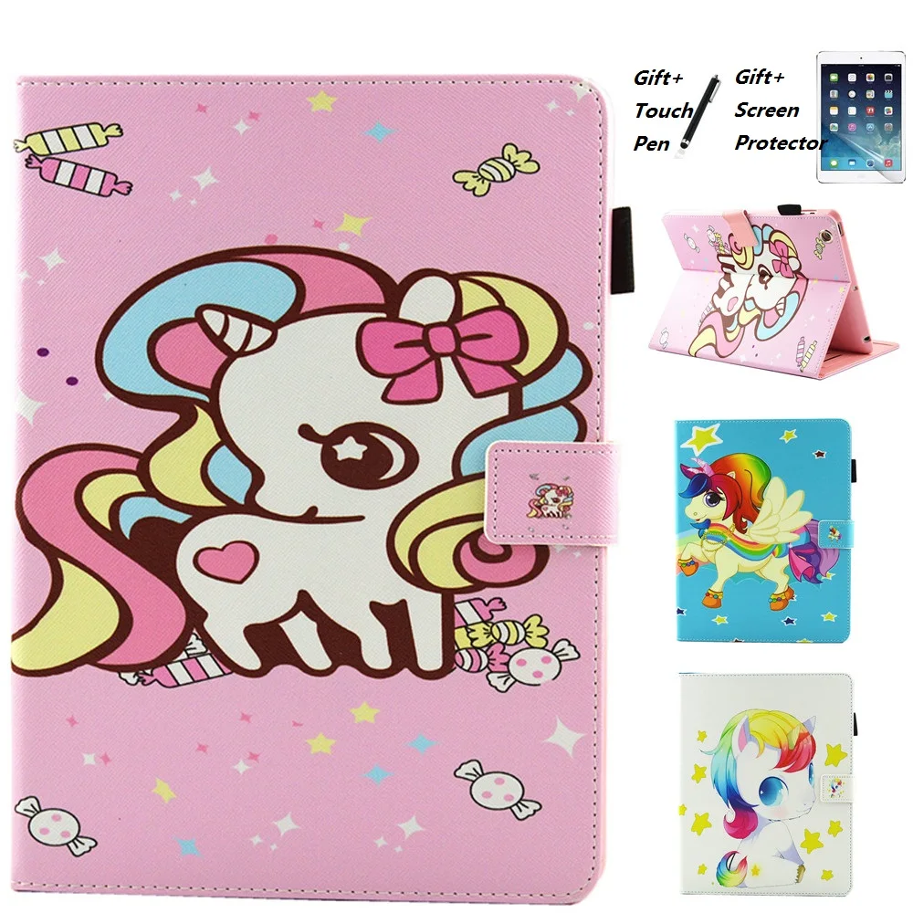 Horse modeling Color Cartoon Pattern Support Protective Cover Case for Samsung Galaxy Tab E 9.6 inch T560 T561 | Компьютеры и офис