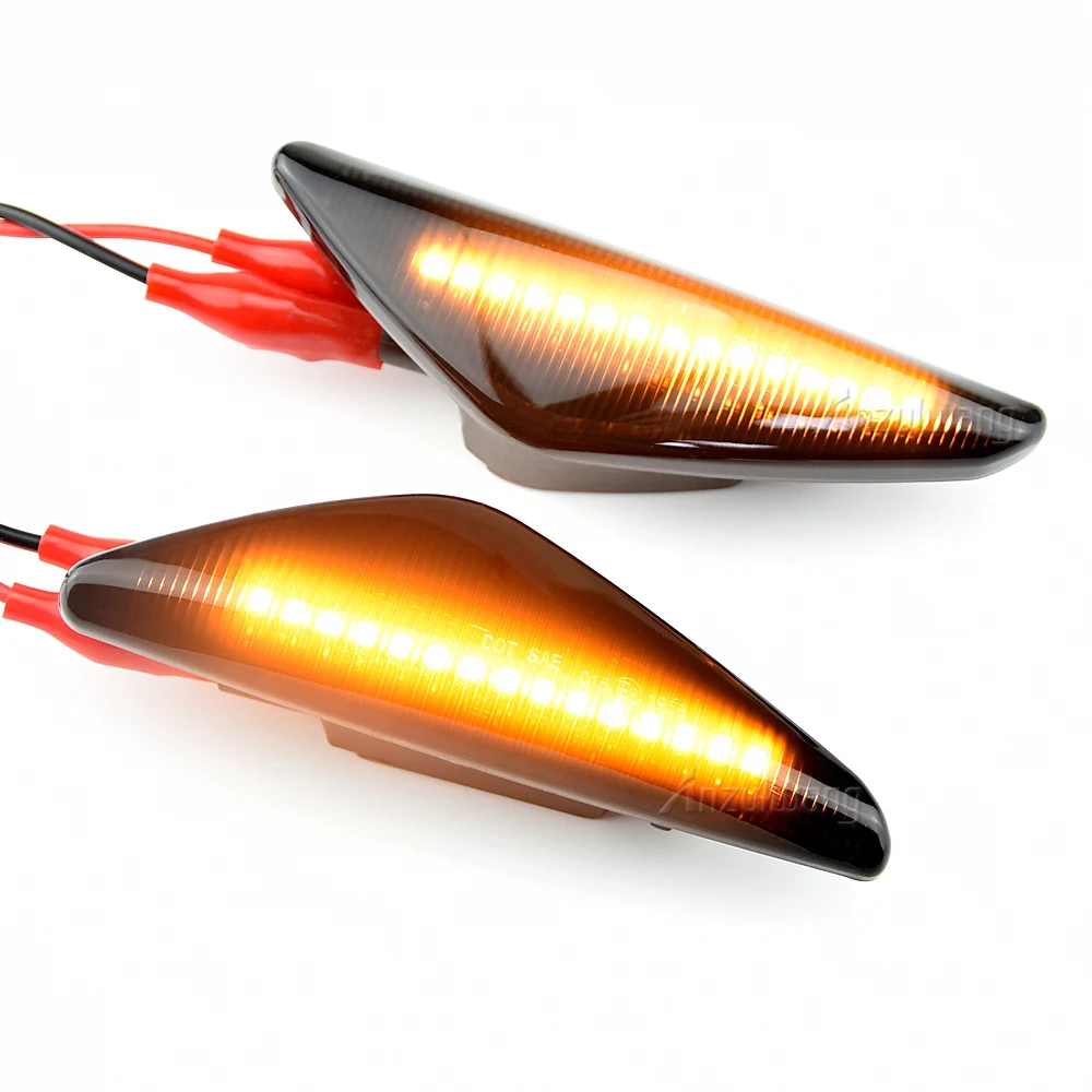 

2Pcs Sequential Dynamic Flowing LED Side Marker Light Turn Signal Light Blinker For BMW E70 X5 F25 X3 E71 X6 2007-2013