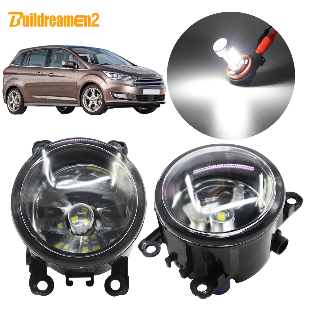 Buildreamen2 для Ford Grand C-Max MPV автомобильный противотуманный светильник H11 абажур + лампа
