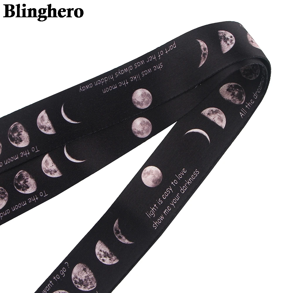 CB018 Moon Cartoon Cell Phone Lanyard For key ID Card Pass Gym USB badge Holder DIY Hang Rope Neck lanyards