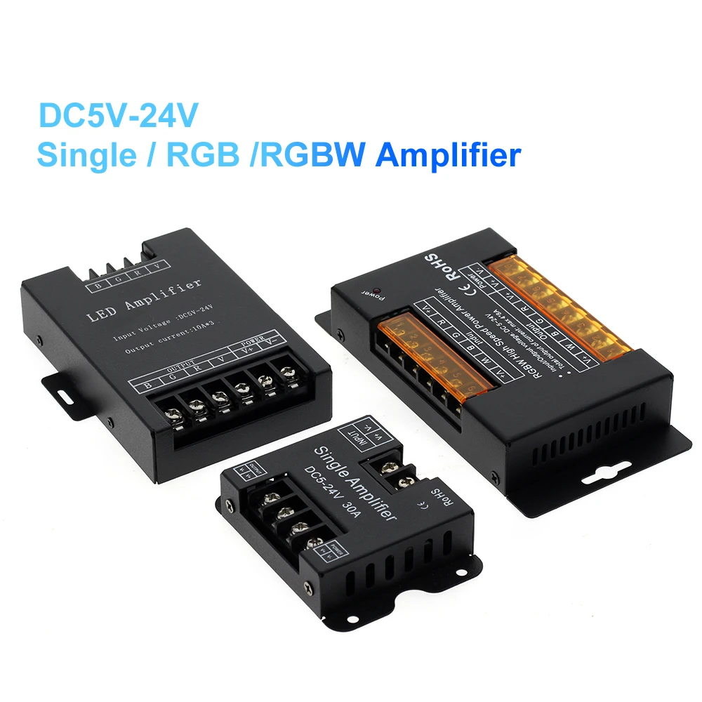 Светодиодный Усилитель RGBW/RGB 5 24 В постоянного тока а 30 А выход для светодиодных