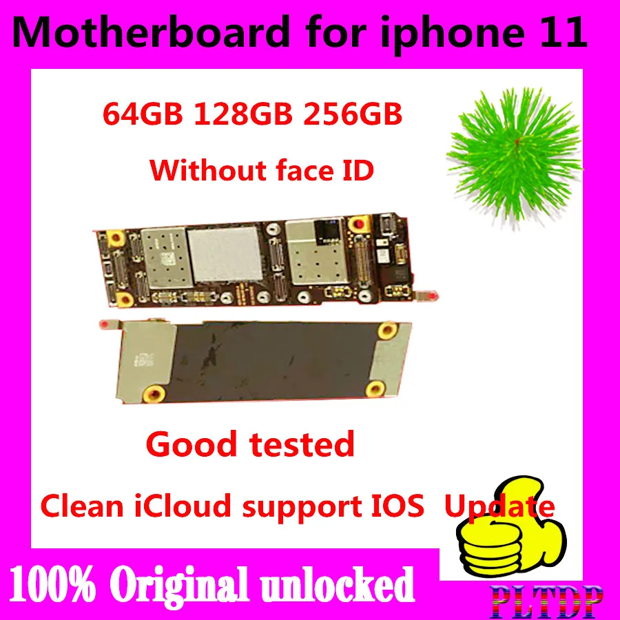 

Материнская плата для iphone 11, 100% оригинал, разблокированная, бесплатный icloud для iPhone 11 Pro, 64 ГБ, 128 ГБ, 256 ГБ, логическая плата с системой IOS