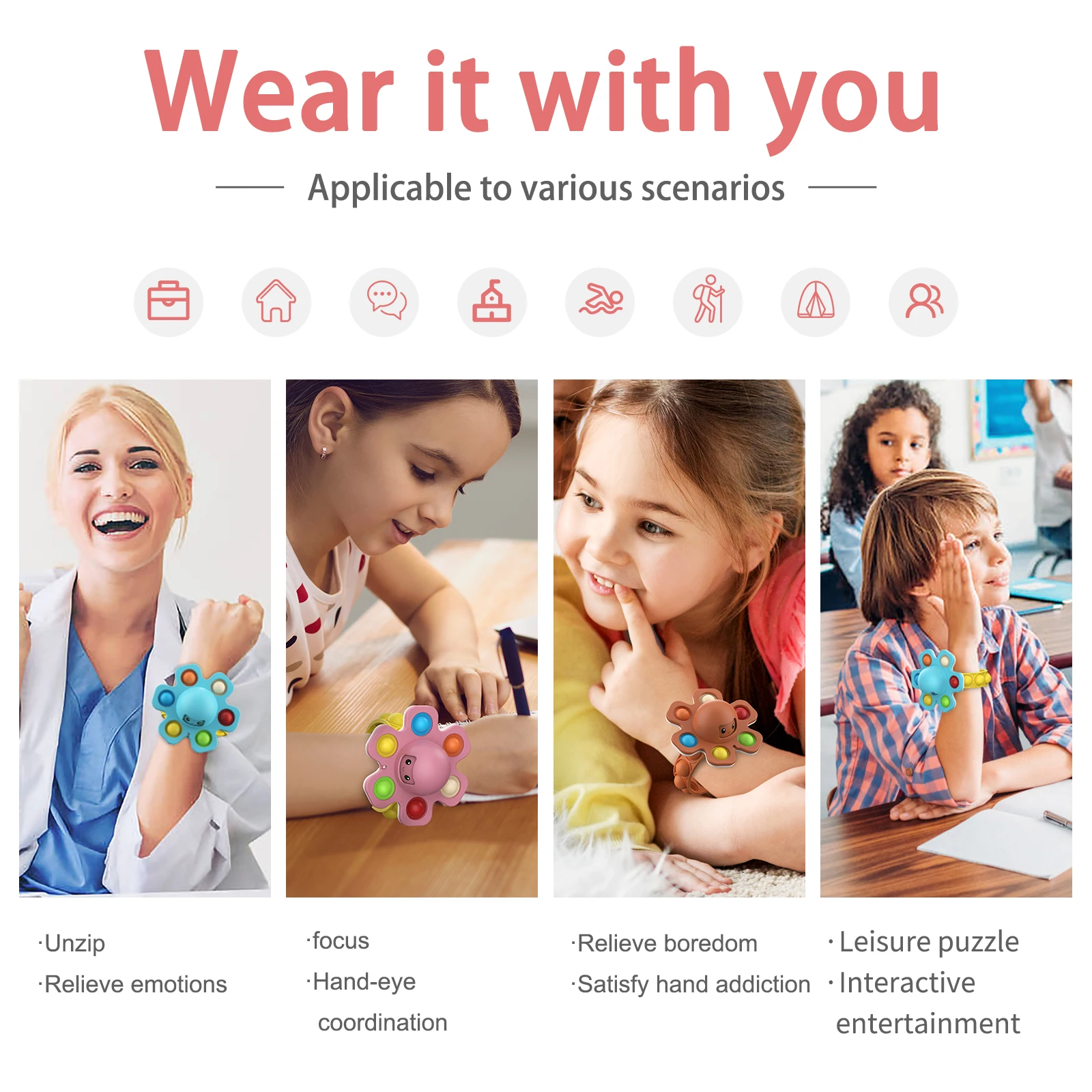 Новинка Регулируемая игрушка-Спиннер для взрослых сенсорные детские игрушки