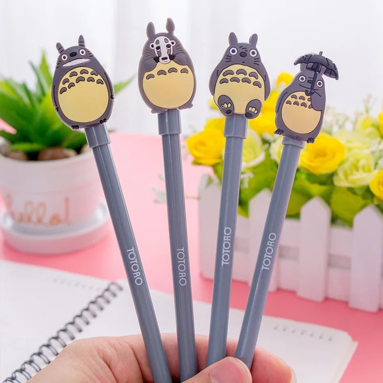 1 шт. Kawaii серый Кот гелевая ручка 0 35 мм милые Животные Magic кавайные Ручки гелевые