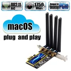 T919 MacOS хакинтош 1750 Мбитс PCIe Вай-Фай адаптер BCM94360CD Bluetooth 4,0 802.11ac 2,4 г5G Handoff Беспроводной карта для настольного ПК
