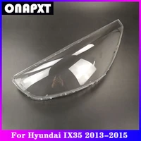 for hyundai ix35 plastic cover lampshade headlight cover glass headlamp transparent head light case lamp shell 2013 2015