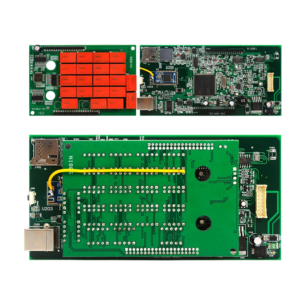 Реле TCS PRO + V9.0 с двойной печатной платой зеленые NEC Bluetooth USB работает