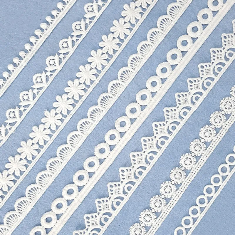 10 Yard DIY Clothing Accessories Embossed Flower Lace Ribbon Tape Wedding Dress Decoration Sewing Apparel Applique Navidad | Дом и сад