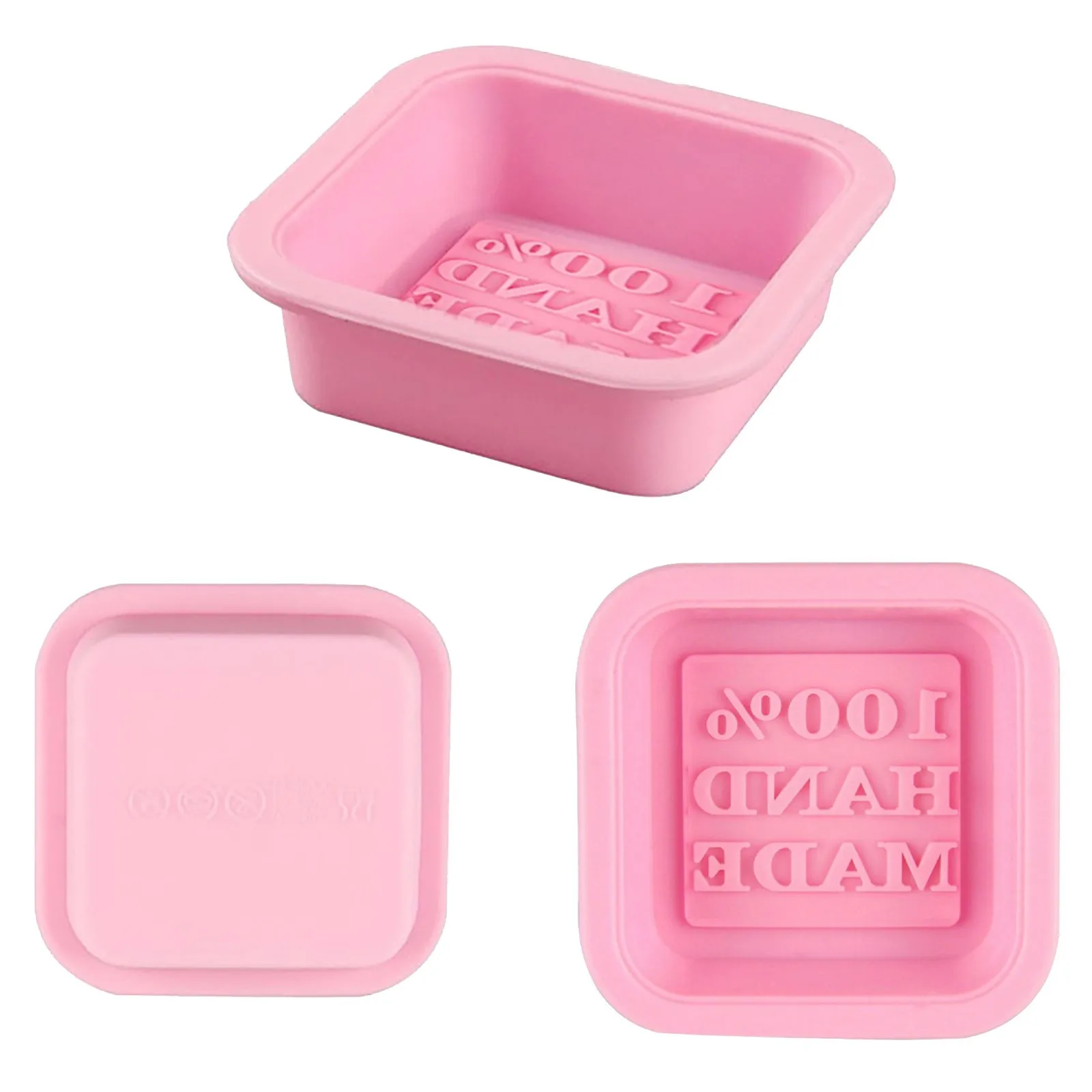

Силиконовая форма для мыла ручной работы, многофункциональные формы для свечей, форма для выпечки, 3d форма, квадратные формы для мыла