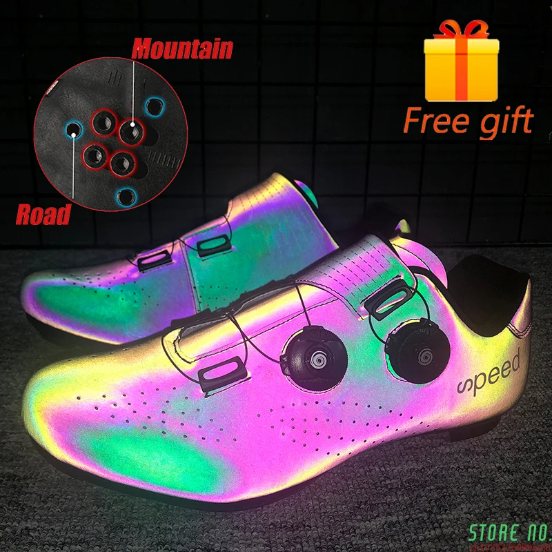 

Luminous Cycling Shoes MTB Sneakers Man Road Mountain Bike Shoes Multifunction Cleats Bicycle Shoes Outdoor Cycle Sneakers Men
