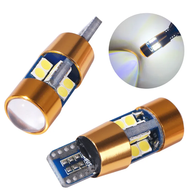 Автомобильная 19led маленькая лампа T10 3030 W5W 12V 5W яркий без светильник с линзой