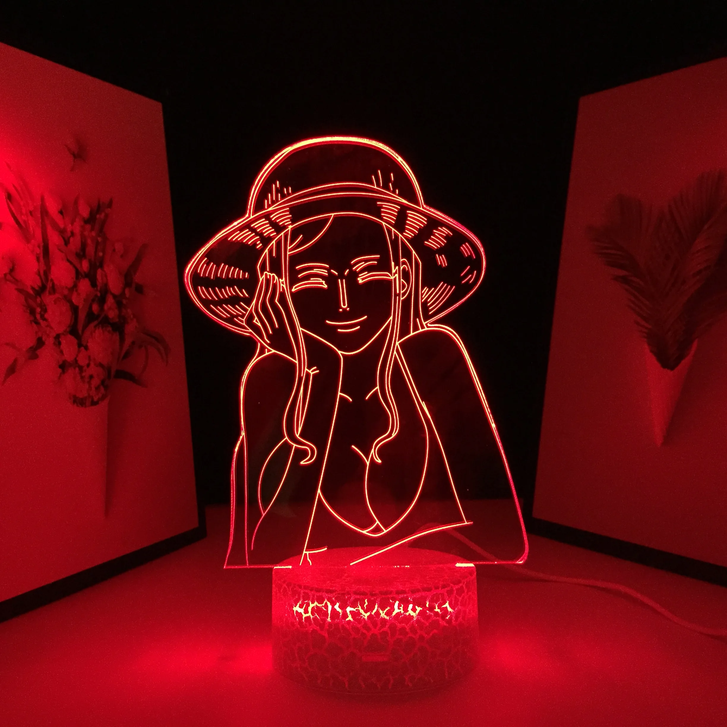 

Nico Robin for Kids Bedroom Decor Gift Lamp Japanese Anime Pirate Nico Robin Nightlights 3D LED Night Light Pirate Dropship