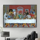 2PAC картины Уэста-побережья хип-хоп Бигги-Рэп Последний Ужин Картина на холсте постер Декор печать для гостиной домашнее настенное Искусство Декор