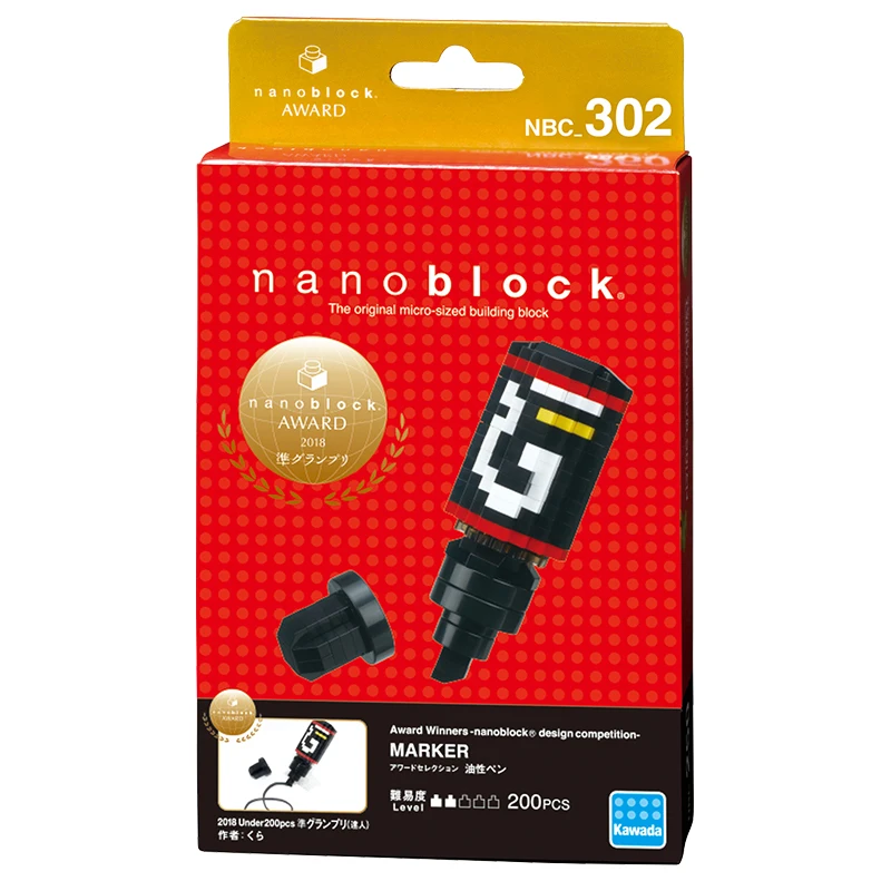 Nanoblock награда выбор маркера ручка NBC-302 200 шт алмазные микро-размеры строительные