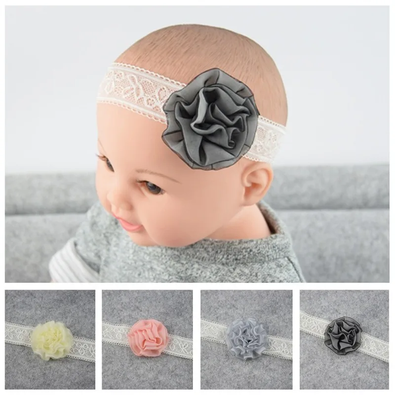 

Children's Rose Flower Headband Baby Headband Mesh Baby Elastic Headdress Hair Accessories
