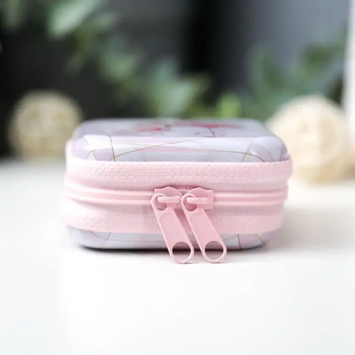 Шкатулка металл на молнии с петелькой &quotФламинго&quot 6 5х6 5х3 см |