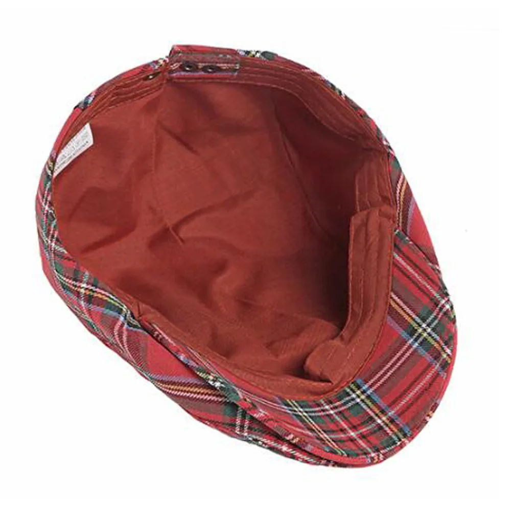 Модные береты в мелкую полоску клетку для женщин и мужчин весенне-летние