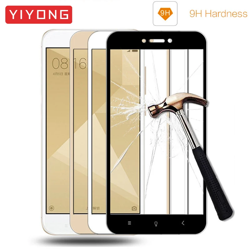 YIYONG полное покрытие экрана стекло для Xiaomi Redmi 4X закаленное Xiomi Pro Защитная пленка