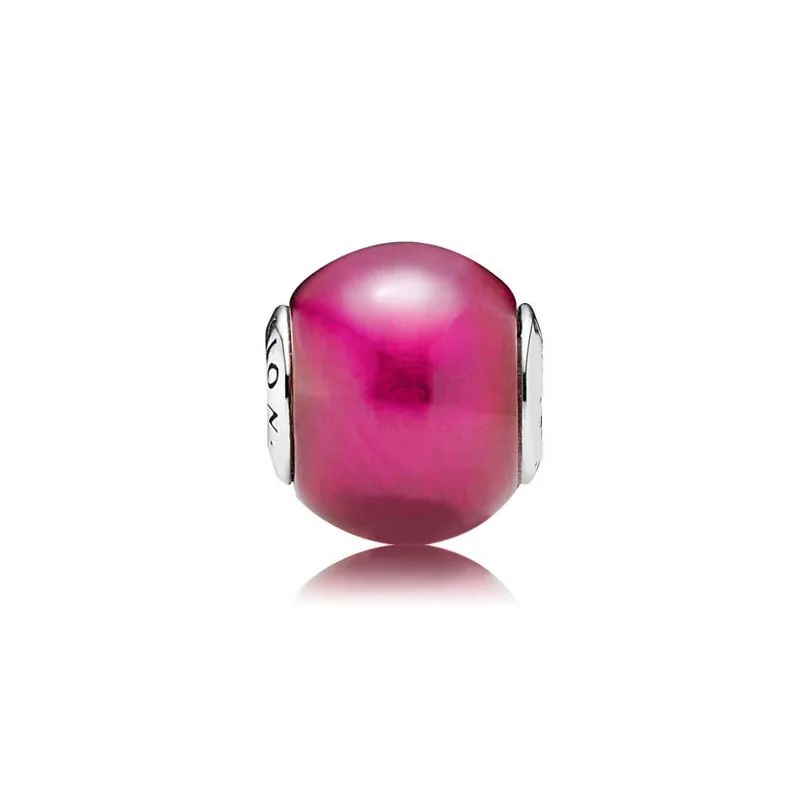 Страсть с кубическим цирконием Бусины Fit Pandora Essence коллекция браслет 925 пробы серебряные ювелирные изделия