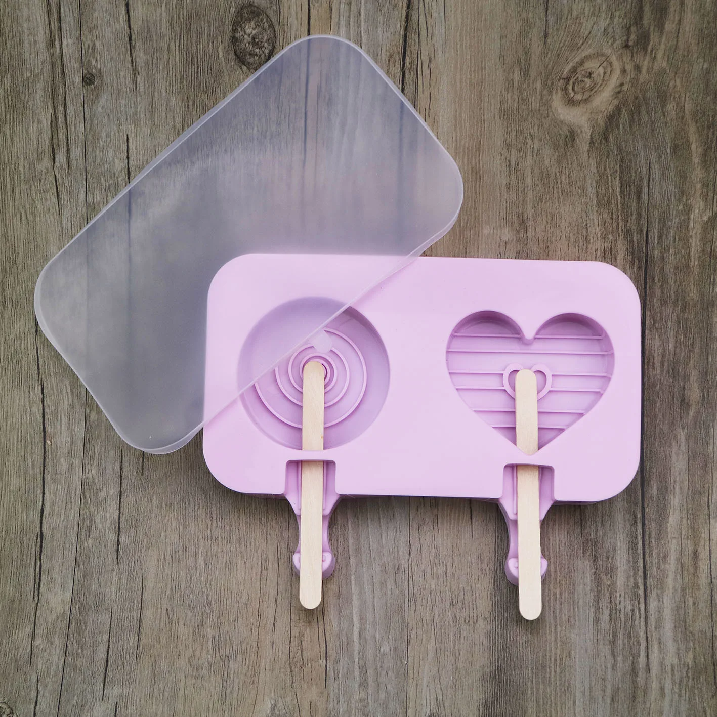

Silica Gel 2 Cartoon Ice Cream Mould Wave Plate Circle Wave Plate Love Cake Mould DIY Baking Tool