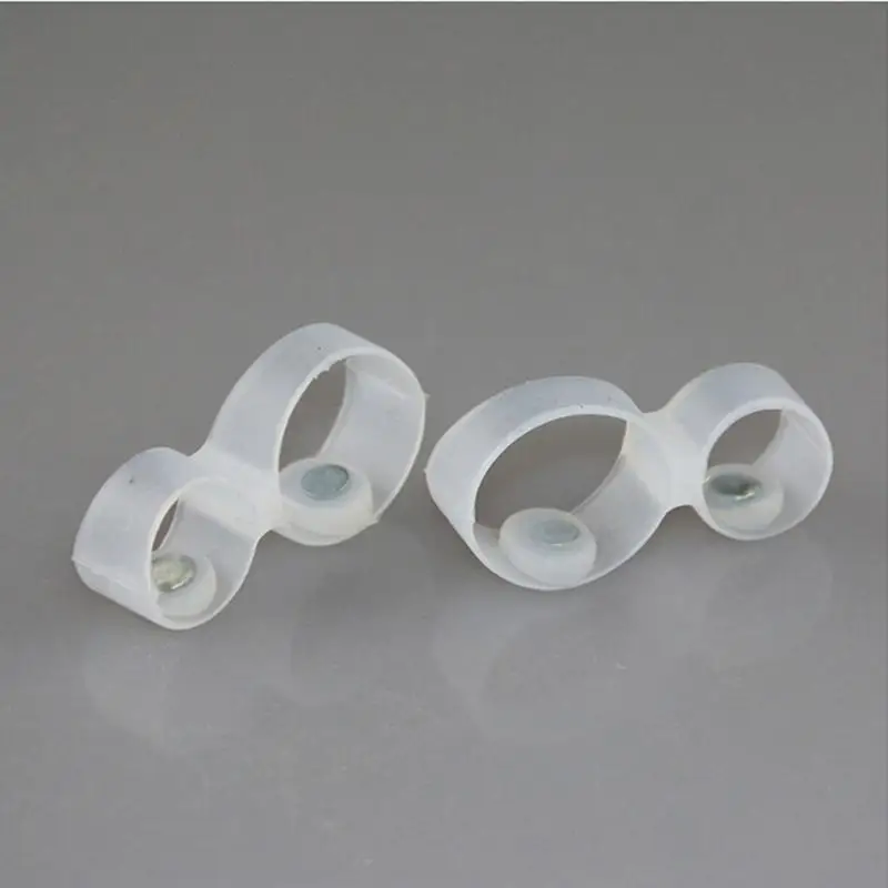 

1 Pair/lot Slimming Silicone Toe Rings Foot Massager Magnetic Toe Ring Body Massge Relax For Weight Loss Beauty Health Care Tool