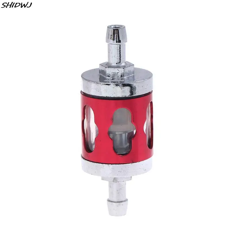 

1 шт. Красный Топливный фильтр для мотоцикла подходит для 8 мм 1/4 дюйма встроенный универсальный шланг Фильтры Аксессуары для двигателя