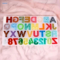 x7xb letter alphabet number resin silicone molds resin casting for educational toy