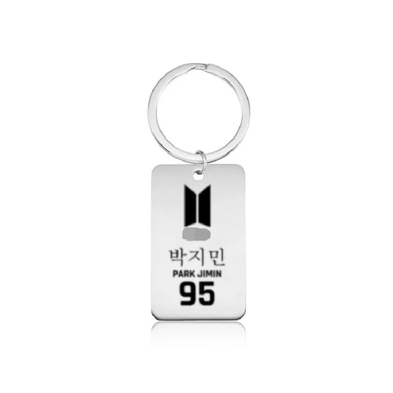 Kpop bangtan boys "Jin" "V" SUGA "RM" и т. д. Готический аккорер персонаж картина брелок из нержавеющей стали для женщин мужчин Bangtan ювелирные изделия