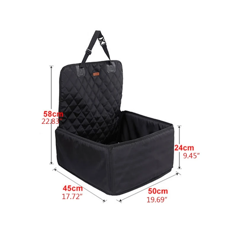 

2 in 1 Dog Car Seat Cover Dogs Folding Thick Pet Cat Dog Car Booster Seat Cover Nylon Waterproof Travel Pet Carriers Outdoor Pet