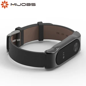 Ремешок из натуральной кожи для Xiaomi Mi Band 2, браслет для смарт-часов
