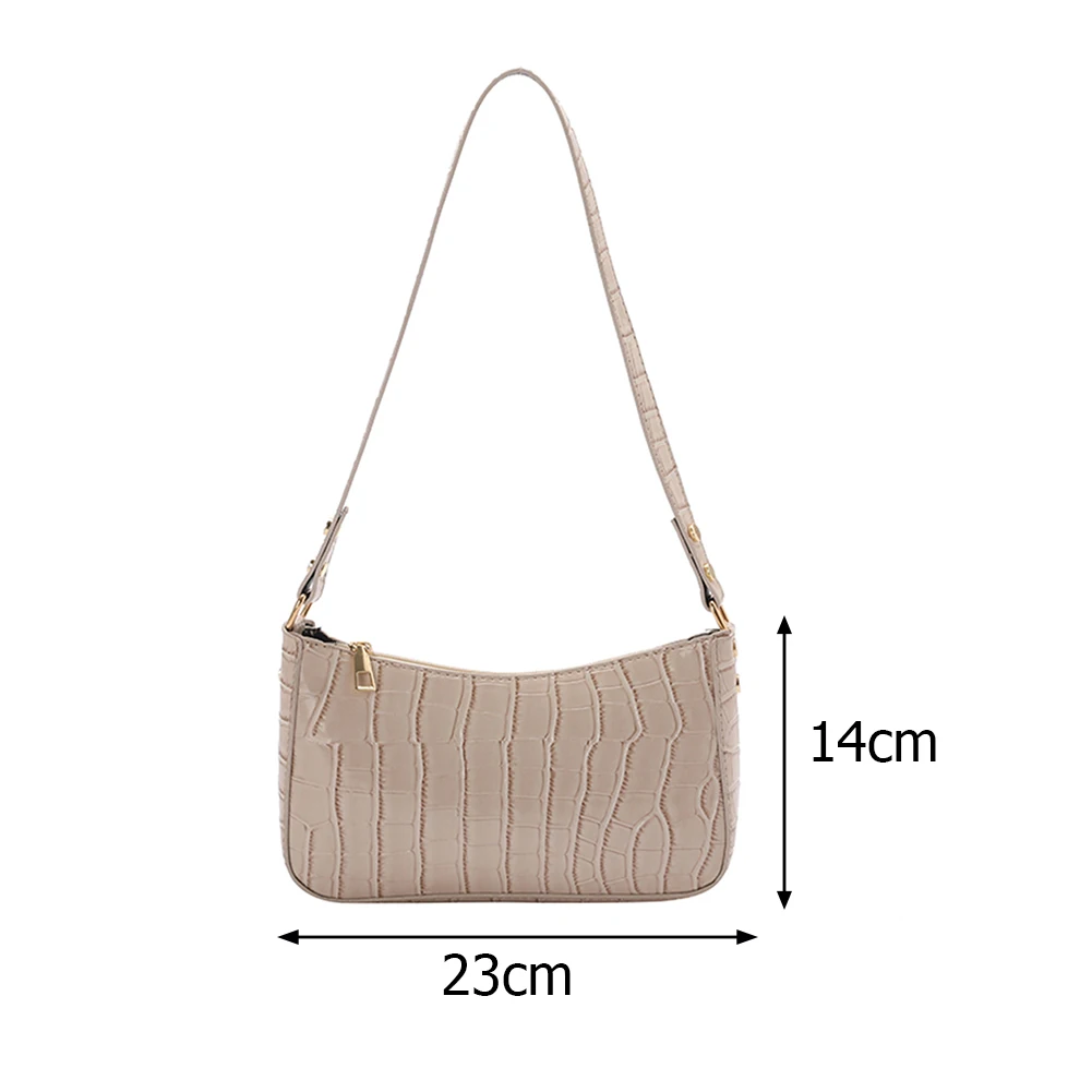 

Crocodile Pattern Shoulder Underarm Bag for Women Fashion Single Shoulder Pouch Leisure Small Handbag Streetwear Purse