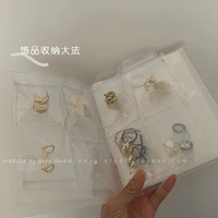 84120160288 grid transparent anti oxidation jewelry storage bag book foldable jewelry box portable jewelry organizer j3kv03g