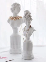 resin necklace display stand necklace mannequin necklace holder jewelry holder rack jewellery display case jewellery case