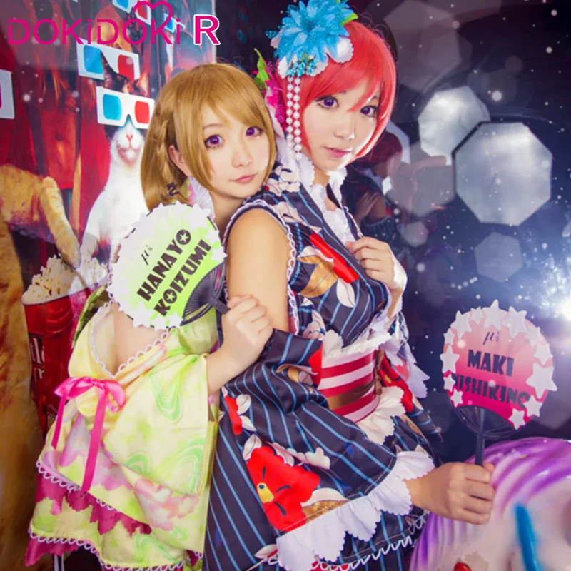 DokiDoki Аниме Косплей Love Live LoveLive! Женский костюм кимоно для Хэллоуина| |